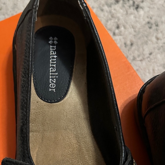 Naturalizer Black Leather Dress Mary Jane Women’s Shoes Size 6 1/2 M - Picture 2 of 6